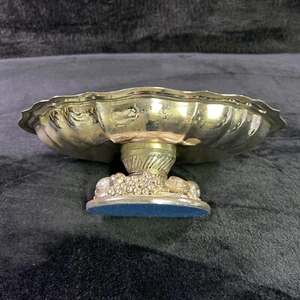 Sterling Silver Plated Candy Bowl By FANTIN ARGENTI Italy Signed Centerpiece VTG - Picture 1 of 12