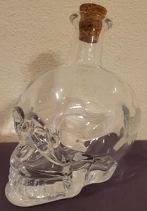 Pottery Barn • Glass Skull Liqour Decanter • 44oz • Retired • Never Used • Exc!! - Picture 1 of 7