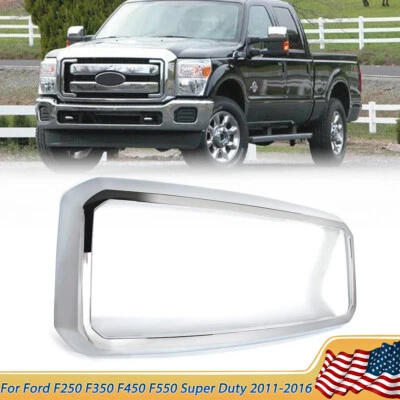Chrome Grille Frame Surround Shell For 2011-2016 Ford F250 F350 Super Duty Foto 1 de 4