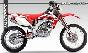 Maxcross Design Graphic kit Full Decal FOR HONDA 2004-2019 CRF250X CRF450X - Foto 1 di 2