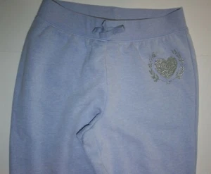 New Girls 10 12 year The Children's Place TCP Light Purple Sweatpants w Heart - Picture 1 of 4