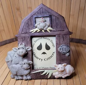QUARRY CRITTERS Picture Frame Winner's Feed Circle 2002 Barn Cows Pig Chicken - Picture 1 of 16