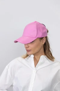 STAND STUDIO WOMEN Baseball Cap Designer Faux Leather Hat in Pink BNWT RRP £90 - Picture 1 of 15