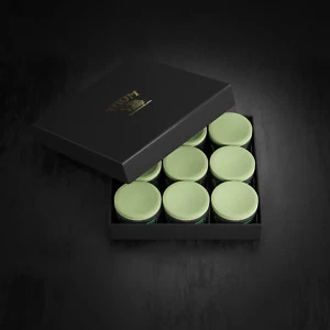 Taom V10 Green Professional Pool/Billiard Cue Chalk - 9 Pieces (Full Box)