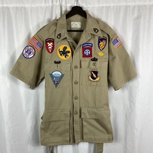 Patched WWII Airborne Veteran 1960s Jacket Patchwork - Picture 1 of 10