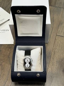 Philip Stein Teslar Dual Time Ladies Silver Tone Case Quartz Watch w/ Extra Band - Picture 1 of 7