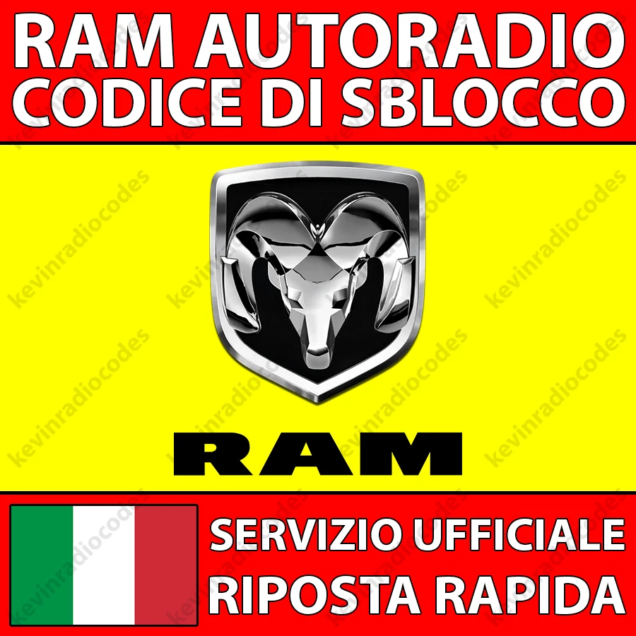 ✅RAM RADIO CODICE DI SBLOCCO 1500 2500 3500 4500 MOPAR UCONNECT 7.0 8.4 12.0✅ - Immagine 1 di 4