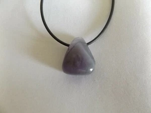 Amethyst Anhänger 03 * Trommelstein gebohrt * Chakra Arbeit - Bild 1 von 3