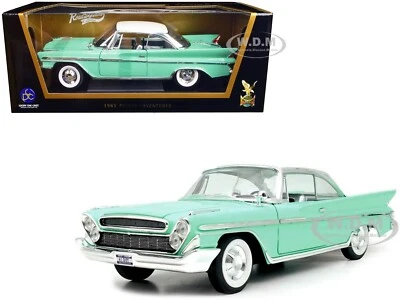 1961 DESOTO ADVENTURER СВЕТЛО-ЗЕЛЕНЫЙ 1/18 ЛИТАЯ МОДЕЛЬ ПО ДОРОГЕ ПОДПИСЬ 92738 - Изображение 1 из 4