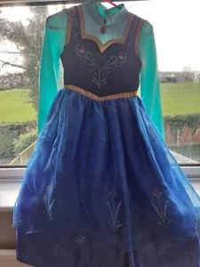 Kids Girls Frozen Princess Anna Fancy Dress Up Costume - Picture 1 of 9