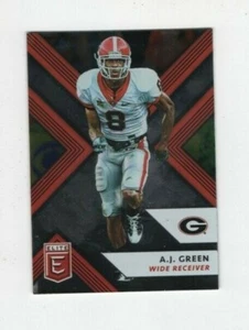 2018 PANINI ELITE DRAFT PICKS COLLEGIATE FOOTBALL - A.J. GREEN GEORGIA #1 - Picture 1 of 12