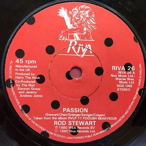 Rod Stewart - Passion/Better Spento Dead - Riva 26 Ex Condizioni - Foto 1 di 3