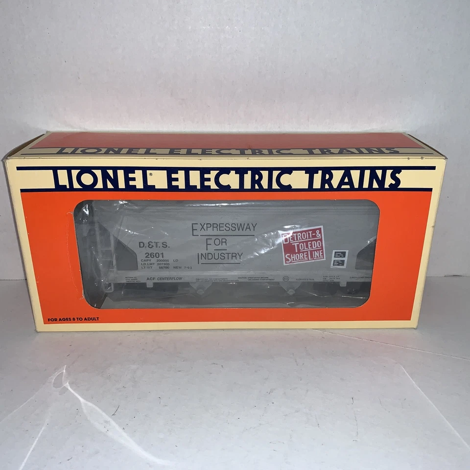 Lionel 6-52023 LCCA 2 Bay Center Flow Hopper Detroit TOLEDO Train Car 1993