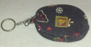 Vintage Disney The Lion King Young Simba Blue Corduroy Zip Close Coin Purse - Picture 1 of 5