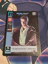 Star Wars Young Jedi CCG Obi-Wan Kenobi Foil Trading Card F1 Battle Of Naboo 