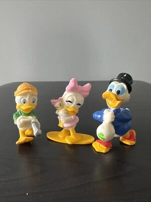 复古 1991 年 Kellogg’s Duck Tales Scrooge Louie Webbigail PVC 3 件套 — 第 1/3 张图片