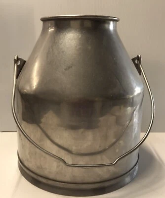 Cubo de cubo de leche de acero inoxidable de 5 galones de colección con mango oscilante maceta Foto 1 de 4