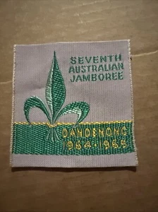 Parche de tela 1964-1965 Dandenong 7th Australian Scout Jamboree BSA - Imagen 1 de 3