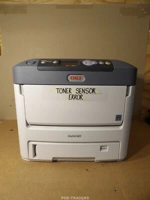 OKI Pro7411WT Stampante elettrofotografica a colori 4 LED - ERRORE SENSORE TONER - Immagine 1 di 4