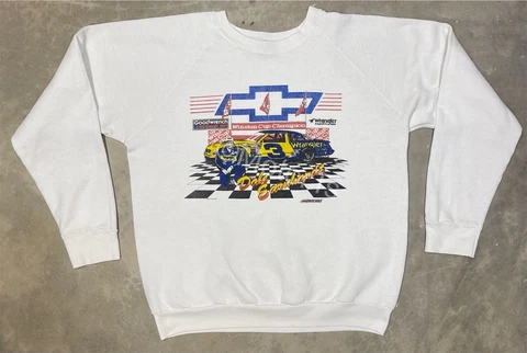 Rare! Vintage 1987 Dale Earnhardt  Winston Cup Champion NASCAR Sweatshirt - LRG Cover