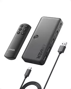 Przełącznik HDMI Anker 4K@60Hz Przełącznik Splitter 4-w-1 Wyjście do laptopów / PC / Xbox / TV - Zdjęcie 1 z 7