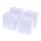100Pcs Dental Supply Adhesive Disposable Mixing 2Holes Trays Model White Medick_