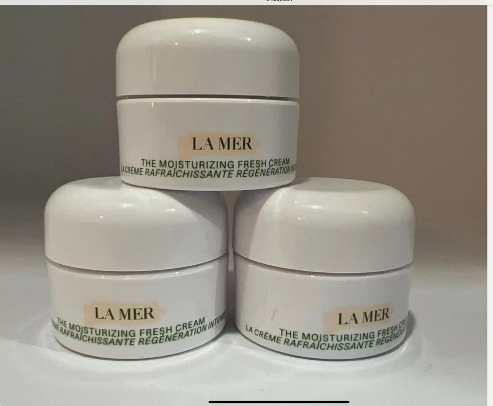 3 X La Mer увлажняющий свежий крем путешествий размер .12 унций/3,5 мл новый продукт - Изображение 1 из 1
