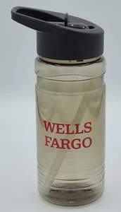 Sports Water Bottle Wells Fargo Cup Travel Drinking Tinted Promo Advertising - Picture 1 of 9