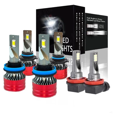 For Subaru WRX 2015 2016 2017 2018- 2020 LED Headlight + Fog Light Bulbs white - Image 1 of 4