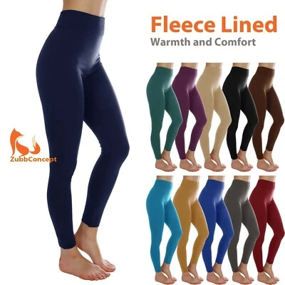 Fleece Lined Legging for Women Winter Thermal Warm Full Length Legging Pants  - Image 1 of 2