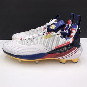 Under Armour Harper 7 ‘USA’ Baseball Cleats ST HOVR 3025645-100 Men’s Size 9.5 - Picture 1 of 18