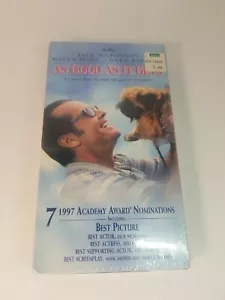 Jack Nicholson Helen Hunt As Good as It Gets VHS New Sealed 1998 - Picture 1 of 2