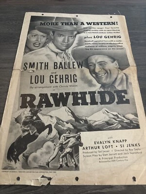 Cubierta de libro de prensa de cuero crudo 1938 (Lou Gehrig) (corte) (B) Foto 1 de 4