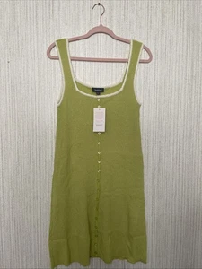 NWT ModCloth Size Large Green Tank Sweater Dress #1 - Picture 1 of 13
