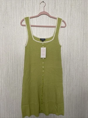 NWT ModCloth Size Large Green Tank Sweater Dress #1 - Image 1 of 4