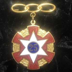 Esmalte Orden Independiente de Compañeros Extraños 25 Años Medalla Fraternal ILLINOIS A-6362 - Imagen 1 de 13