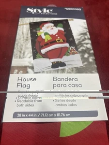 Style Brand New 28" x 44" Santa ! Brand New Double Sided Flag 5980360 - Picture 1 of 9
