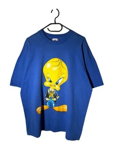 Vintage 1999 Tweety Bird T-Shirt Warner Bros Looney Tunes Cartoon Y2K Size XL - Picture 1 of 11