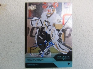 Pittsburgh Penguins Tomas Vokoun Firmado Autografiado 2013-14 Cubierta Superior Como Nuevo - Imagen 1 de 1