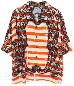 Camisa Prada 2011 Mono Querubín Hawaiano Aloha Manga Corta Talla XL - Imagen 1 de 2