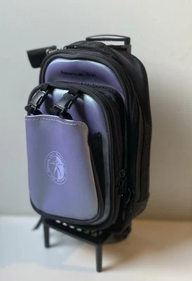 American Girl doll Purple Iridescent Travel Luggage Rolling Suitcase Backpack - Image 1 of 4