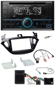 Kenwood CD 2DIN DAB USB Lenkrad Bluetooth Autoradio für Opel Adam ab 2013 Corsa - Bild 1 von 10