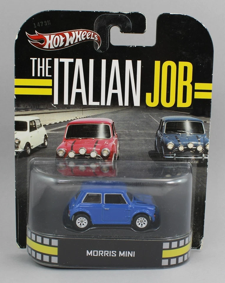 HOT WHEELS *HOLLYWOOD* The Italian Job - BLUE Morris MINI COOPER *NIP* - Image 1 of 1