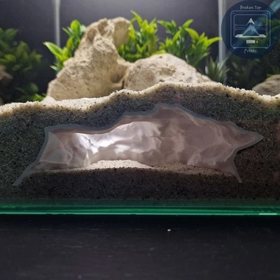 Aquaform Den – Substrate Tunnel Cave for Aquarium | 3D Printed Fish Shrimp Hide - Image 1 of 4