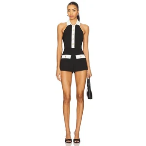 All The Ways Jemma Neckholder Strampler Knopfleiste Abend Chic Urlaub schwarz Gr. S - Bild 1 von 11