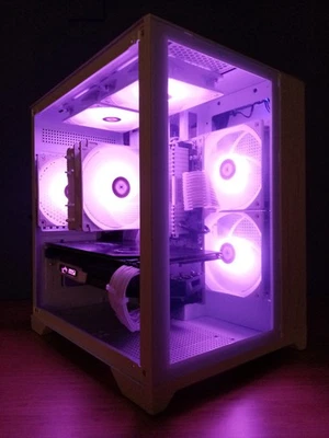 Sleek White Gaming PC - Ryzen 7 3700X | RTX 2070 8GB | 16GB DDR4 | 1TB NVMe SSD - Image 1 of 4