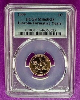 2009 1c Lincoln Formative Years Cent  PCGS MS65RD (625) - Image 1 of 2