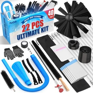 Dryer Vent Cleaner Kit 22-Piece All-Round Dryer Vent Cleaning Kit Lint Remove... - Picture 1 of 7