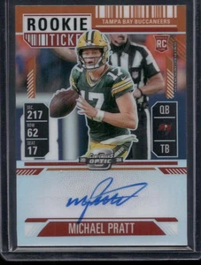 2024 Panini Contenders #128 Michael Pratt Rookie Ticket Orange Prizm #1/50 - Picture 1 of 2