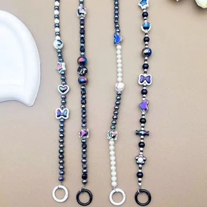 Universal Laser Beads Phone Strap Phone Anti Loss Lanyard Doll - Photo 1 sur 10